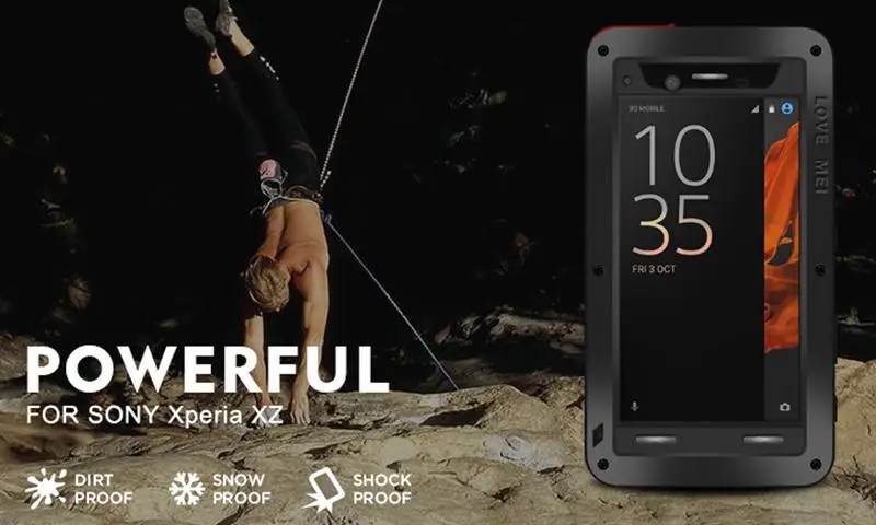 Snowproof пылезащитный прочный Алюминий Металл Gorilla Сверхмощный Полная защита тела