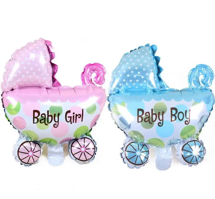 Шары воздушные фольгированные для новорожденных мальчиков и девочек 80*100 см 108 шт.