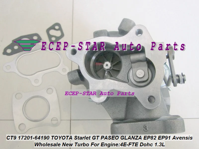 CT9 17201 64190 55030 1720164190 турбо для TOYOTA Starlet GT Tercel EP82 EP91 97 Avensis CT 220 07 4 Ette 4E FTE 1.3L|turbocharger