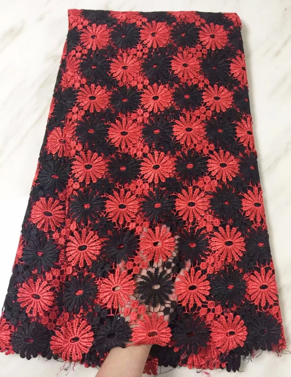 Nigerian Lace Fabrics 2018 African Guipure Fabric High Quality French Water Soluble PLL14 | Дом и сад