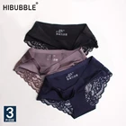 3 шт.комплект, женские бесшовные Кружевные Трусики-бикини