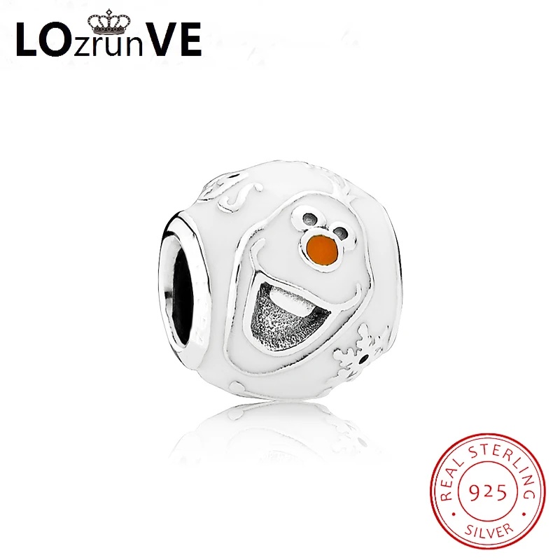 LOZRUNVE оригинальный 925 Серебро DIY очаровательные модные элегантные pandulaso браслет из