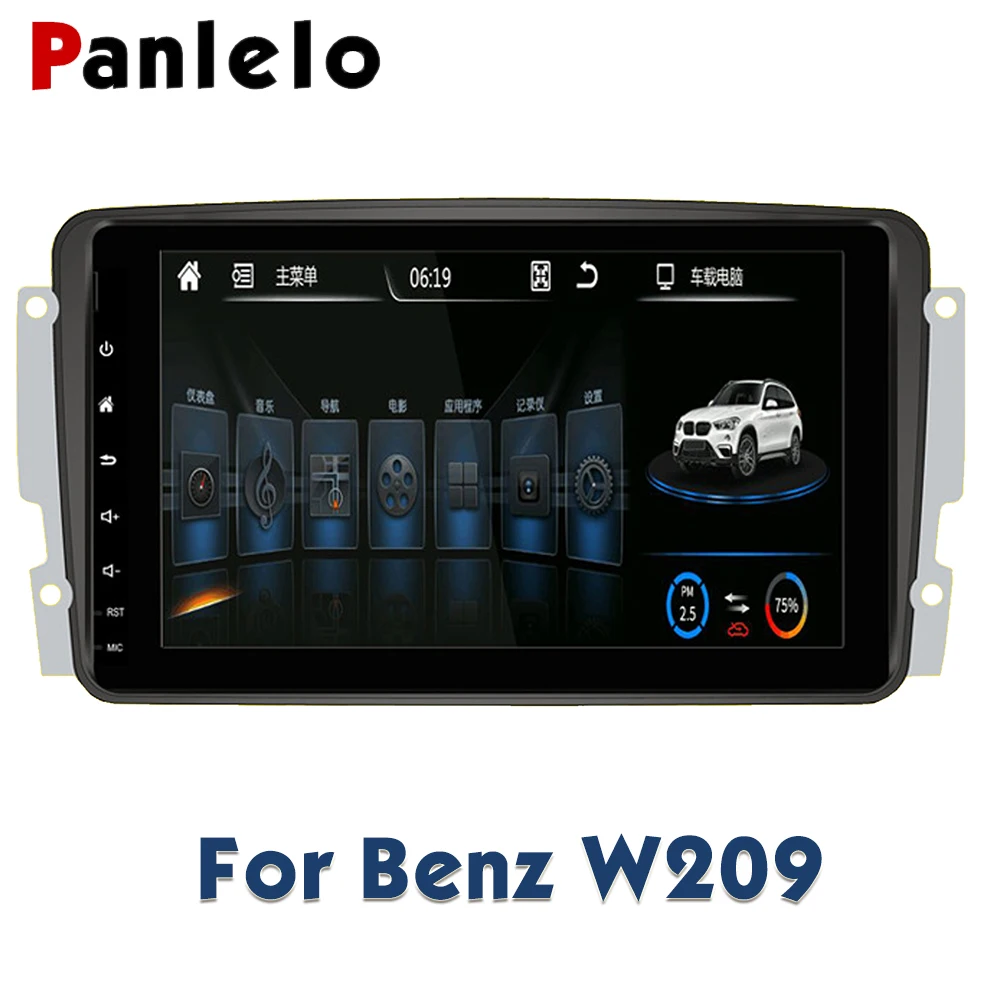 Автомобильный DVD GPS Panlelo Bluetooth-навигатор для Mercedes Benz Android 6 0 clk w 209 | Автомобили и