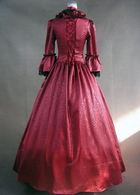 Может быть на заказ 2015 элегантные черные/красные с длинными рукавами винтажные