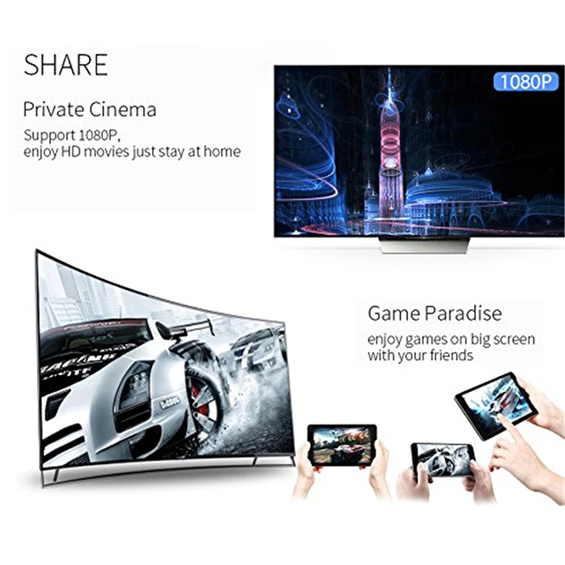 Адаптер Miracast 2,4G wifi дисплей ключ ТВ-приемник палка 4 K Airplay мульти ТВ тюнер для iOS Android Mac беспроводной Mirascreen