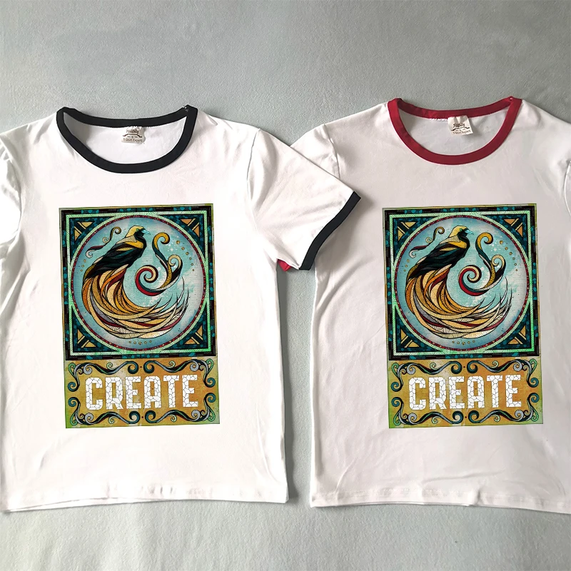Hillbilly птица ВПО создать нравственный Graphic Tee Для женщин короткий рукав шею
