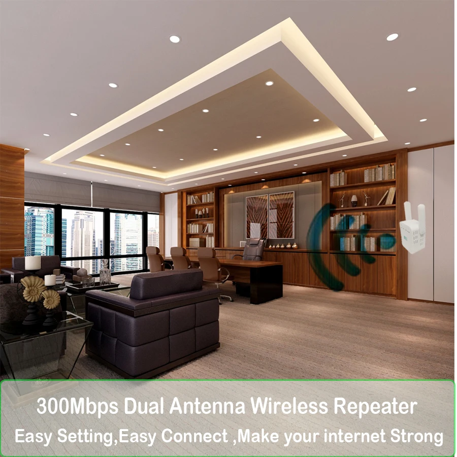 Беспроводной Wi-Fi ретранслятор 300 Мбит/с 802.11n/b/g | Компьютеры и офис