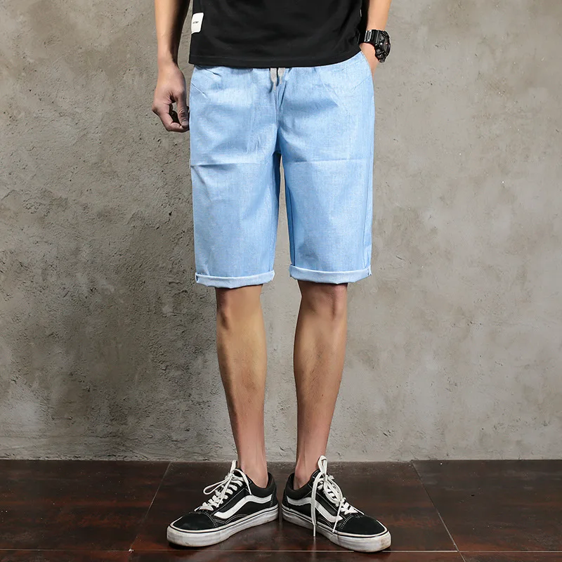 Мужские шорты удобная ткань новинка 2017 хит продаж летние свободные льняные