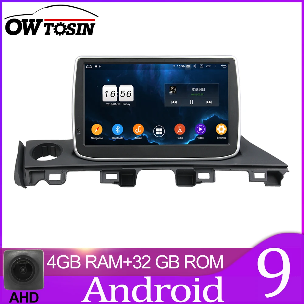 Автомагнитола Owtosin мультимедийный видеоплеер навигация GPS Android 9 0 для Mazda 6 III 3 GJ