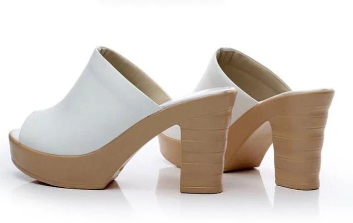 Сандалии женские из натуральной кожи босоножки на платформе высокий каблук