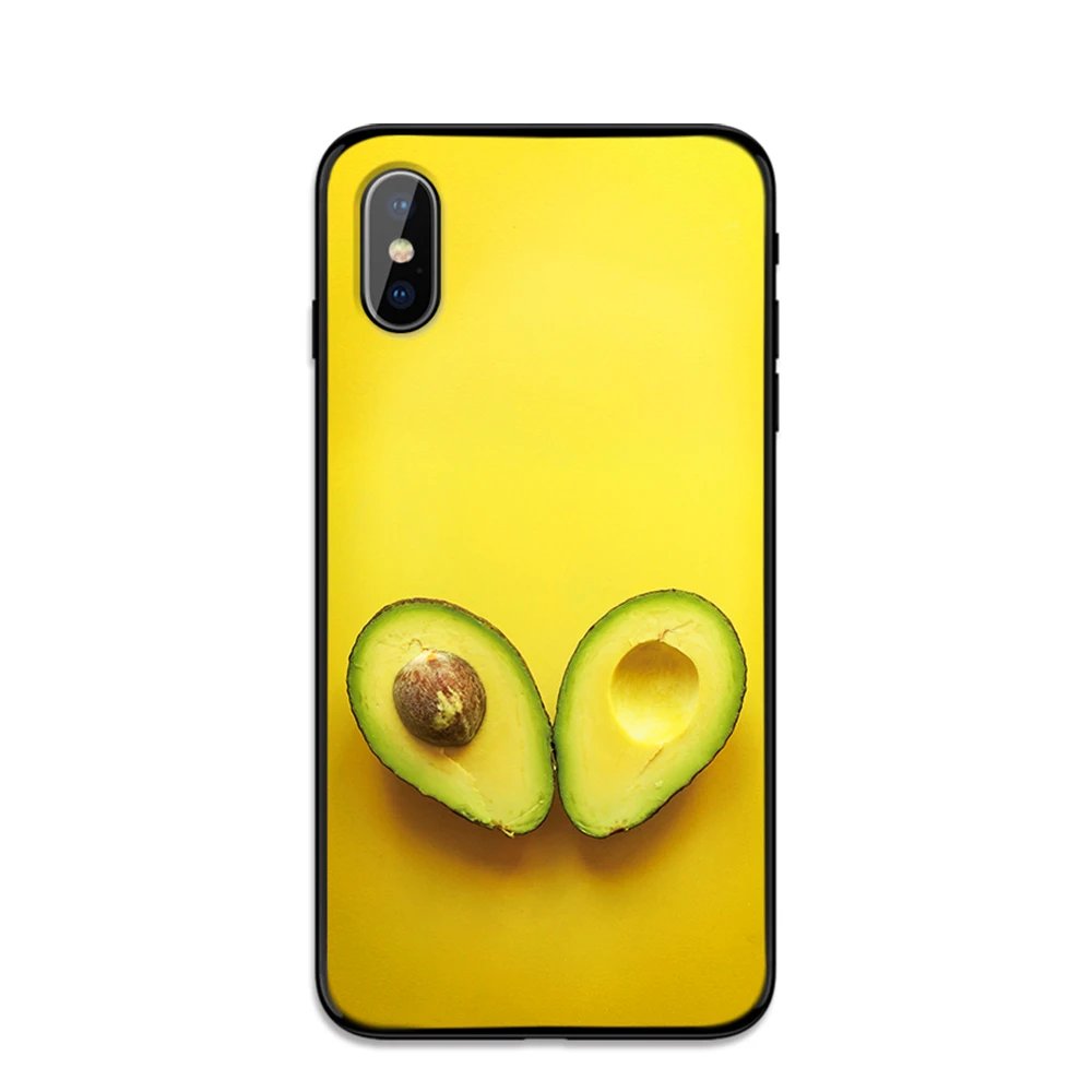 Мягкий чехол из ТПУ с фруктовым авокадо для Apple iPhone 6 6S 7 8 Plus 5 5S SE X XS MAX XR силиконовые