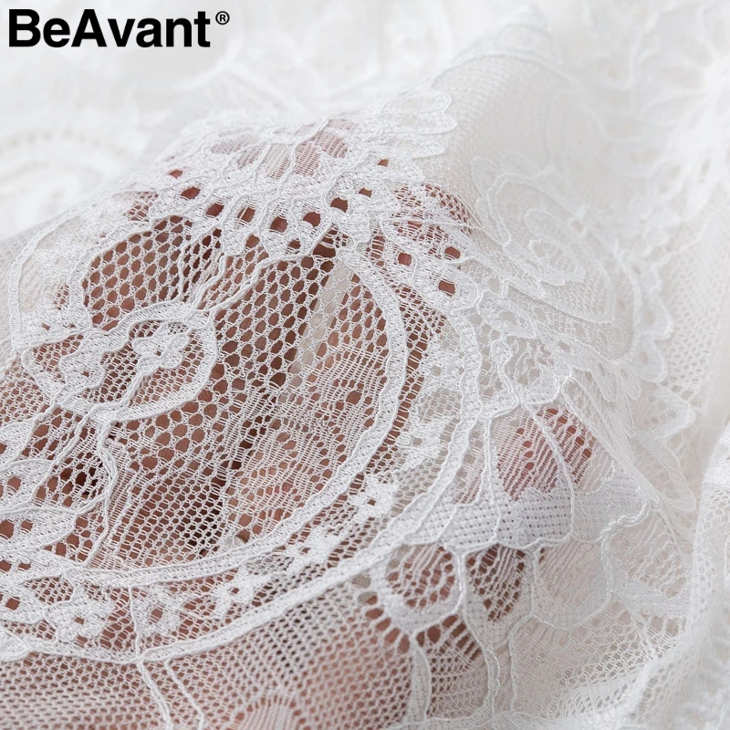 BeAvant элегантное кружевное женское платье с вышивкой сексуальное летнее