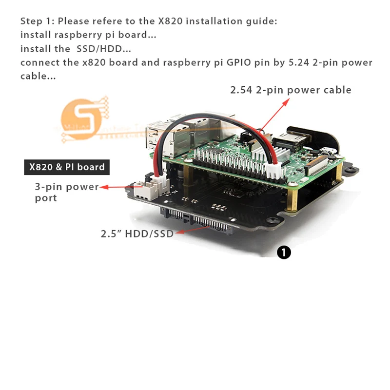 Raspberry Pi X820(X800) SSD и HDD плата хранения соответствующий металлический чехол/корпус+ выключатель питания+ вентилятор охлаждения комплект