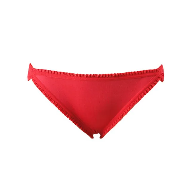Red Women Underwear Briefs Low Waist Real Silk Seamless Sexy Underwear Panties Seamless Briefs Female Underpants 2209 - Цвет: Red
