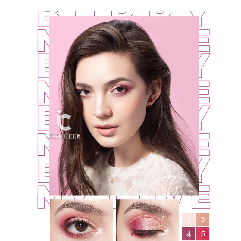 Косметика ICYCHEER Pop 35 цветов COCO VENUS тени для век мерцающий матовый пигментный