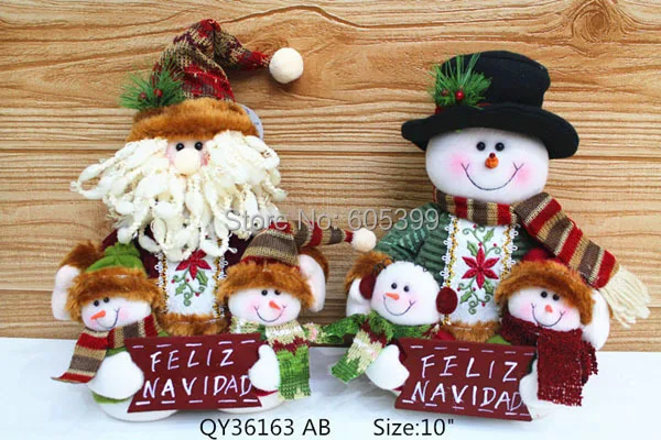 10 ''прекрасный идол Рождество Санта Клаус семейный портрет Тряпичные куклы