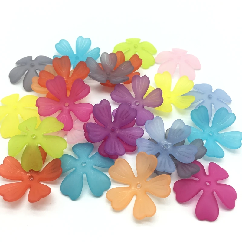 Пластиковые акриловые полупрозрачные блестящие полированные бусины в форме