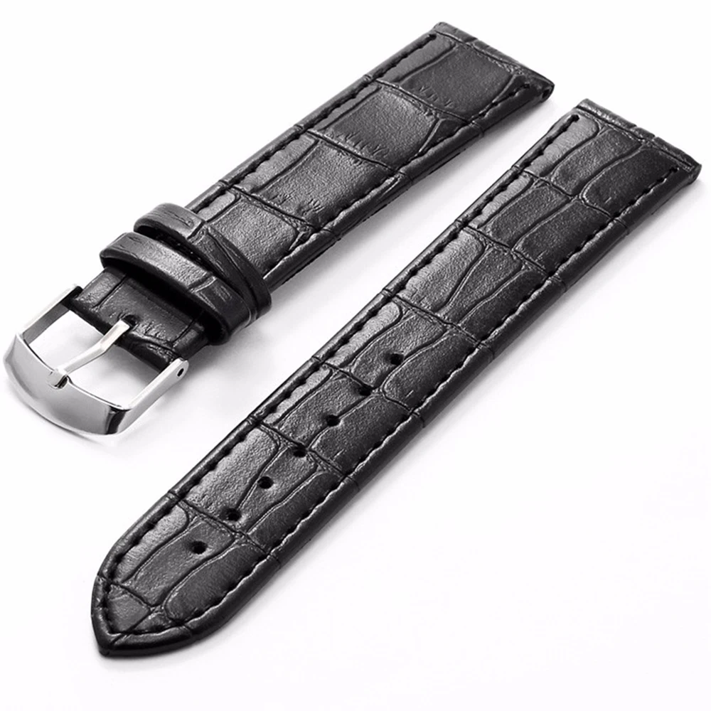 Новые Брендовые мужские наручные часы шириной 20 мм черные коричневые с ремешком