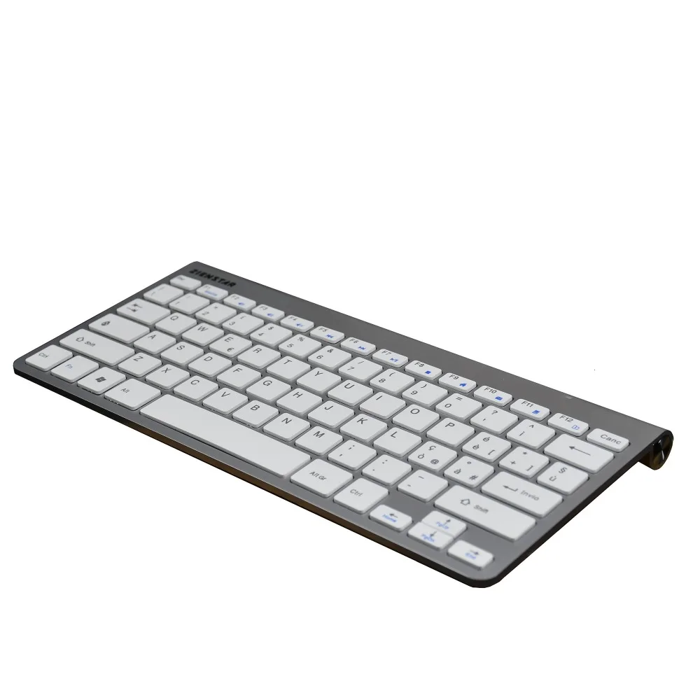 Zienstar итальянский Язык Ultra Slim 2 4G Беспроводной Клавиатура для ноутбука Macbook ПК