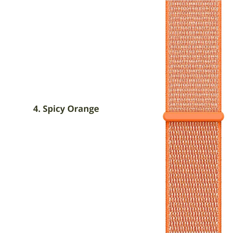 spicy orange Легкий дышащий нейлоновый ремешок для часов для samsung Galaxy gear s3 42 46 мм 22 мм 20 мм S2 классический ремешок для часов Спортивная петля - Цвет ремешка: spicy orange