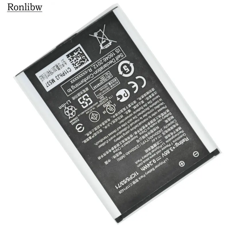 Аккумулятор Ronlibw3.85V 2400mAh C11P1428 для Asus Zenfone 2 Laser ZE500KL ze500кг|Аккумуляторы мобильных
