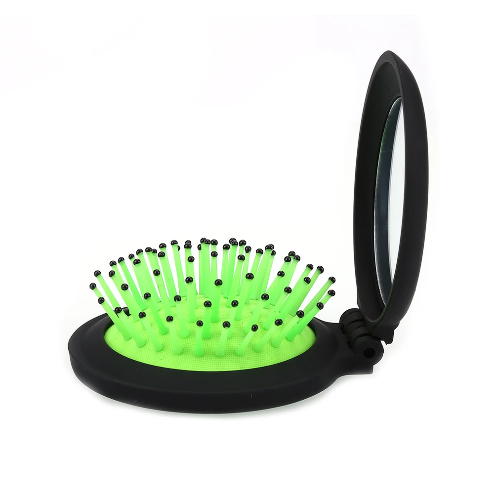 1 шт. складные массажные щетки для волос с зеркалом аксессуары путешествий