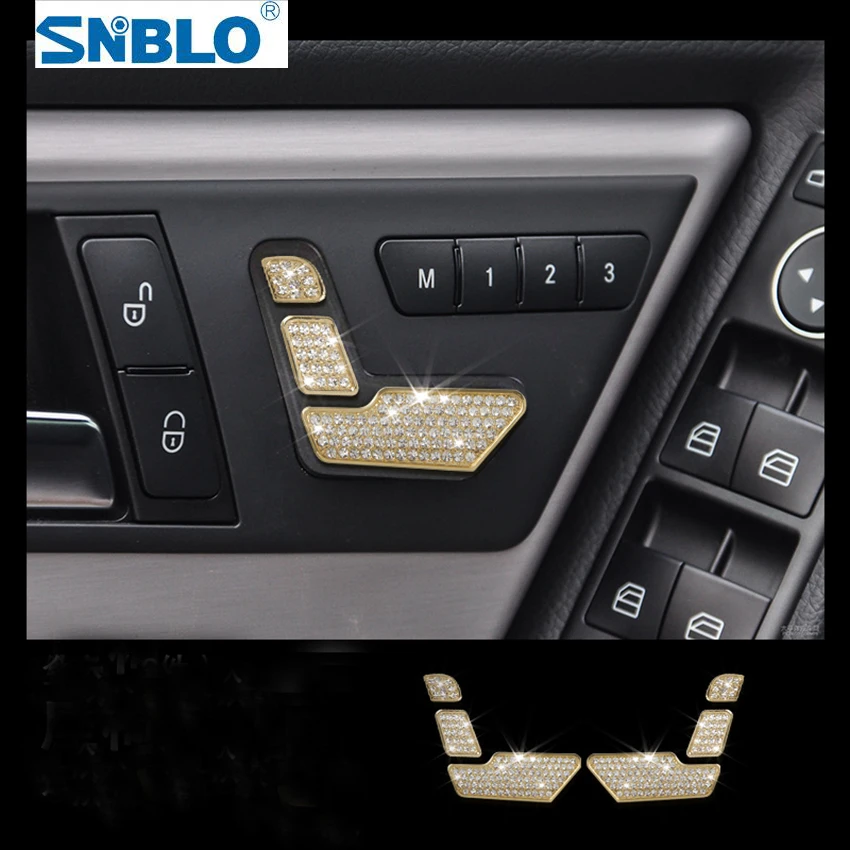 

6 шт. кнопки сиденья для Mercedes Benz C Class C180 C200 C260 W204 2010-2013 автомобильные аксессуары