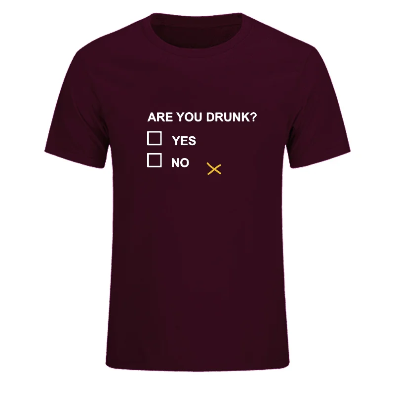 Пить Забавный вы выпиты да нет с буквенным принтом Футболка шутка Летняя