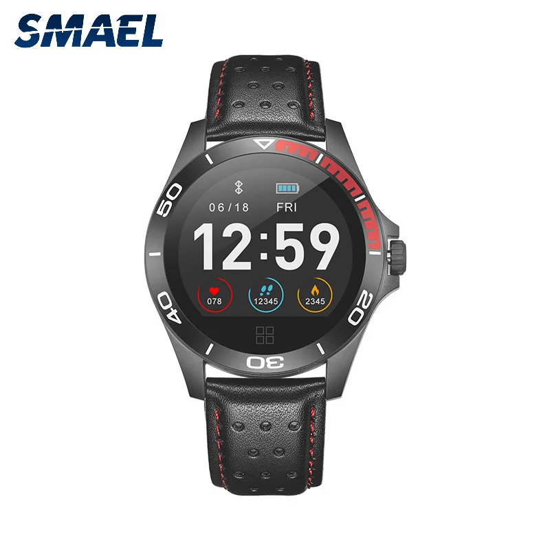 Смарт-часы SMAEL с пульсометром GPS Bluetooth 4 0 | Электроника
