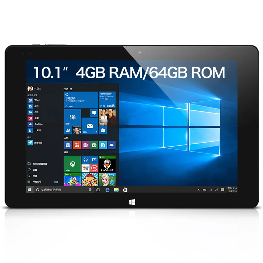 Оригинальный Куб iWork10 Ultimate Windows10 + Android 5.1 Планшеты PC 10.1 ''IPS 1920x1200 Intel Atom X5 Z8350 4