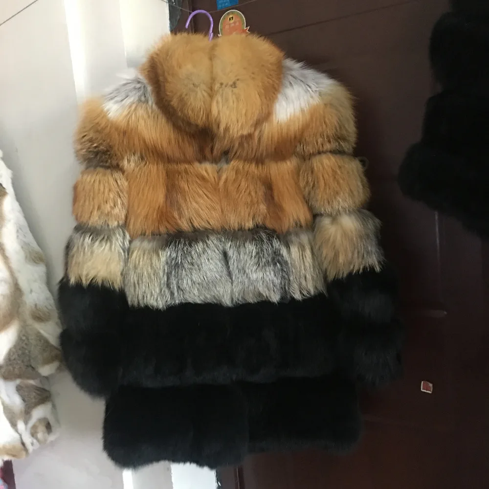 Новинка года; Модные женские пальто из натурального Лисьего меха с натуральным лисьим мехом; теплые зимние Утепленные Пальто; FC-001 по индивидуальному заказу