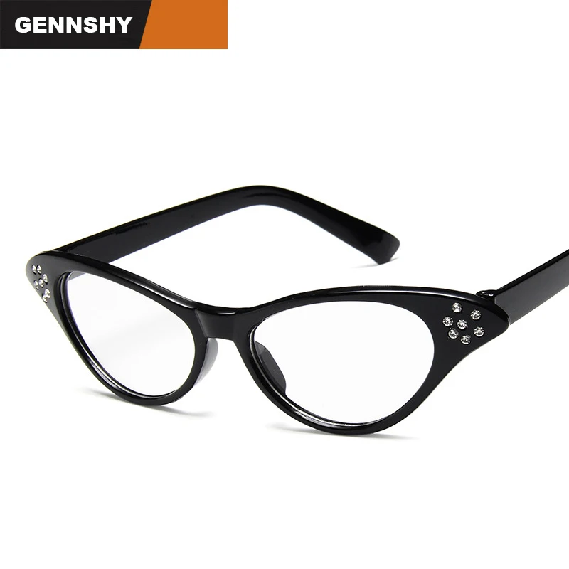 Модная оптическая оправа кошачий глаз женские очки в европейском и американском