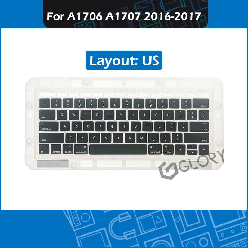 Новый макет США колпачки для ключей полный комплект Macbook Pro Retina 13 &quot15&quot A1706 A1707