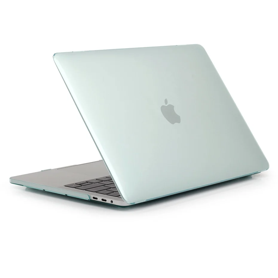 Зеленый Чехол для ноутбука macbook air 13 чехол для Apple macbook air Pro retina 11 12 13 15 для mac book New Pro 13 15 дюймов с сенсорной панелью - Цвет: Зеленый
