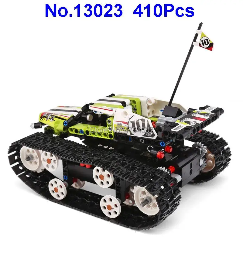 13023 410pcs technic пульт дистанционного управления автомобиль rc Гусеничный транспорт usb 42065 строительный блок игрушка