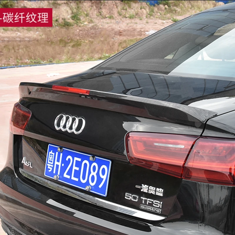 Для Audi A6 C7 ABS спойлер заднего багажника, крыла 4-дверный седан 2012 2013
