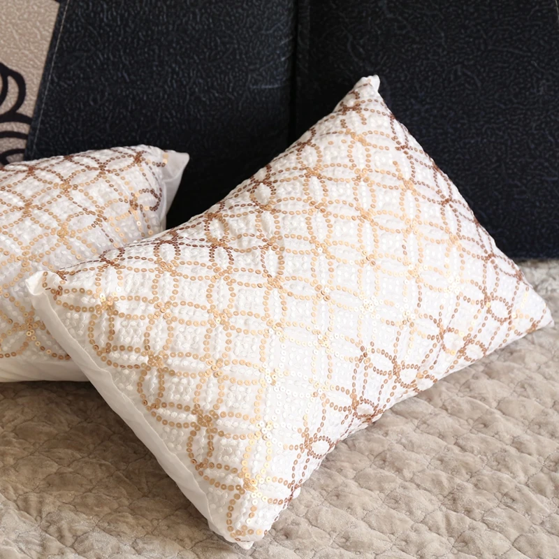 Decorative Pillows Almofadas Embroidery North European Luxury Contemporary And Contracted Sitting Room Sofa Embroidered Cushion | Дом и сад