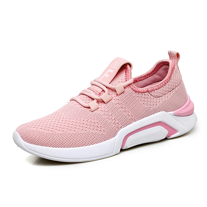 Лидер продаж; tenis feminino; коллекция года; брендовая спортивная обувь; женская обувь для тенниса; женские устойчивые Прогулочные кроссовки; недорогие кроссовки размера плюс 42 - Цвет: Розовый