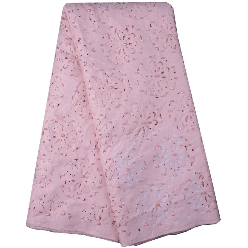 Фиолетовая цветная прекрасная Корейская кружевная ткань ручной работы из бисера