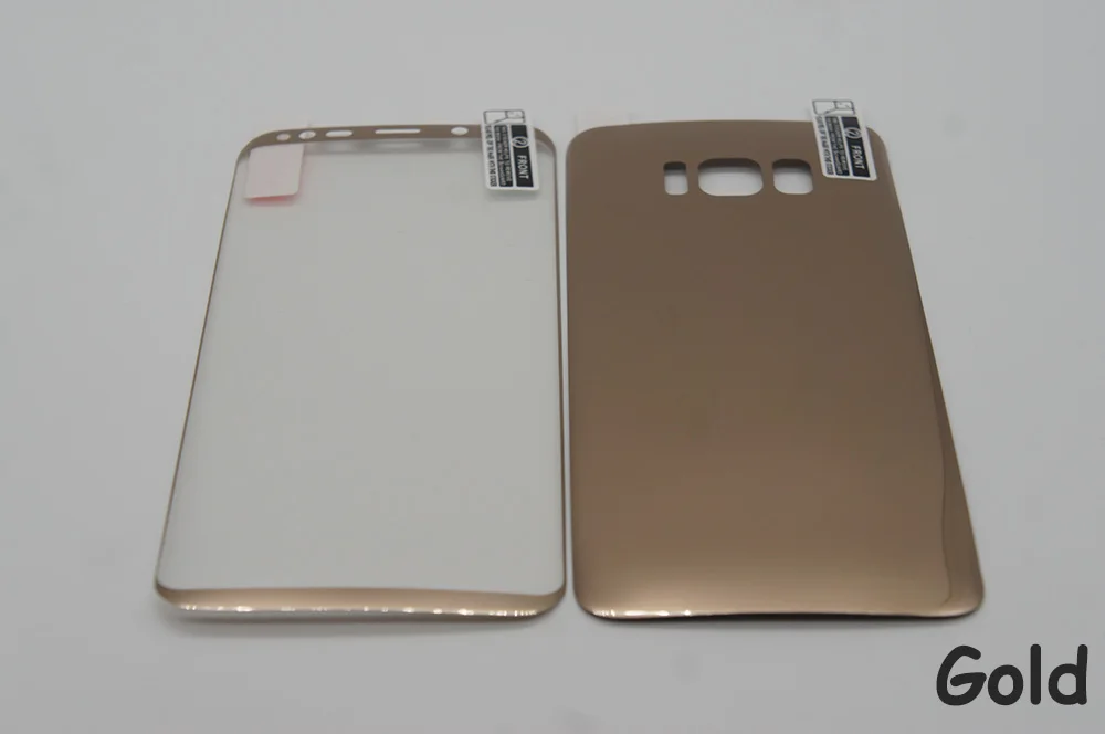 Для samsung Galaxy S7 edge S8 S8 Plus Передняя и задняя гальванические ПЭТ полное покрытие протектор экрана 3D изогнутая мягкая пленка не Glas