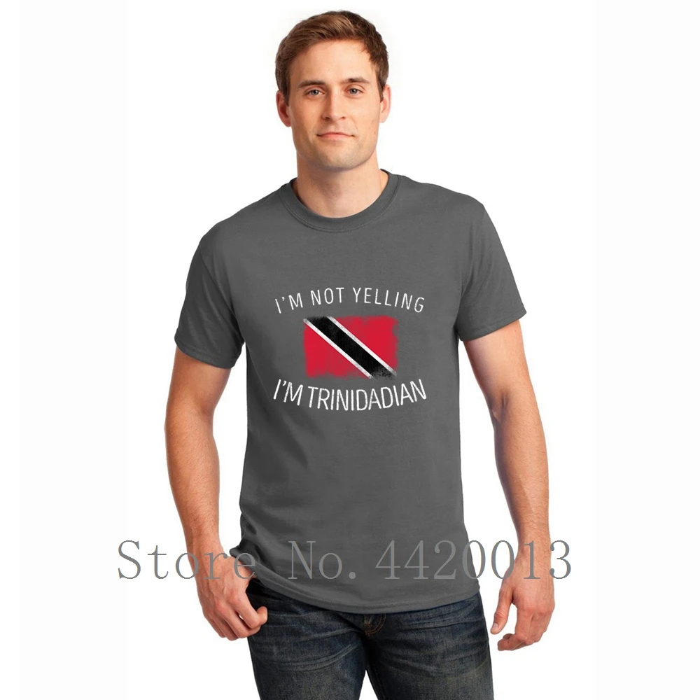 Индивидуальные 100% хлопок Круглый вырез i m не кричать trinidian trinidad and tobago pride дизайн