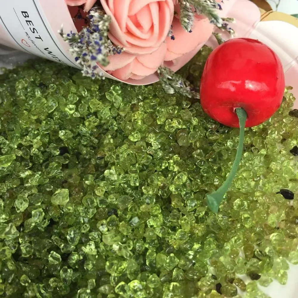

200g beautiful natural mineral olivine Crystal gemstone meditation reiki healing peridot crystal stone wholesale for home decor