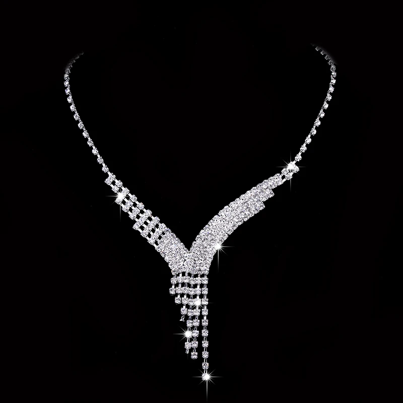 Стерлинговое Серебро Ювелирные наборы для женщин Свадебные аксессуары невесты