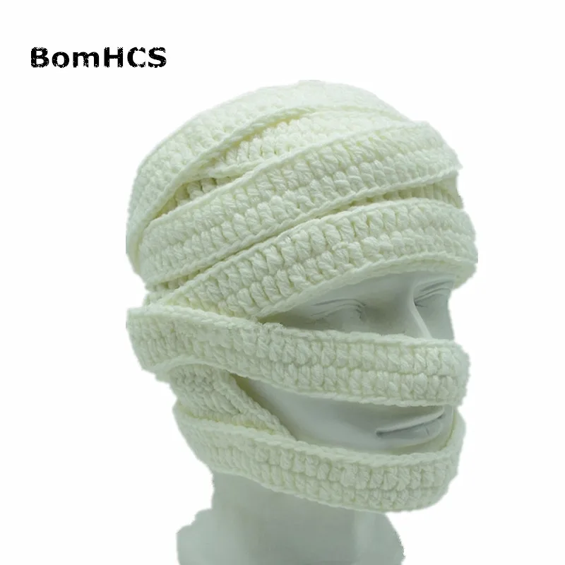 BomHCS новинка крутая Шапка-бини с зомби вязаная забавная шапка ручной работы 100% |