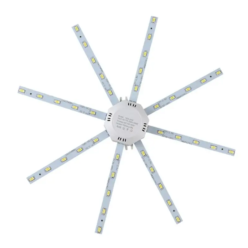 220V 56LED потолочный Панель светильник 12/16/20/24 Вт 500LM в форме осьминога Крытый Спальня потолочная панель для жилого фургона Ночной светильник Модуль панель округлая панель с лампочками