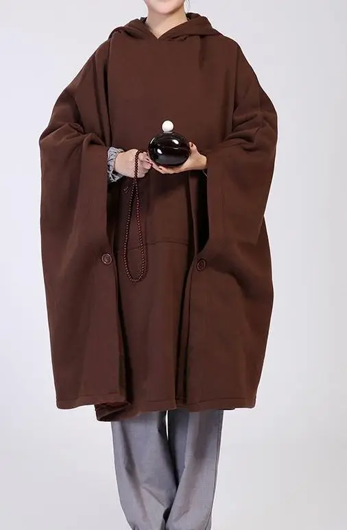 3 цвета унисекс осенне зимний и весенний хлопковый плащ для медитации буддизм