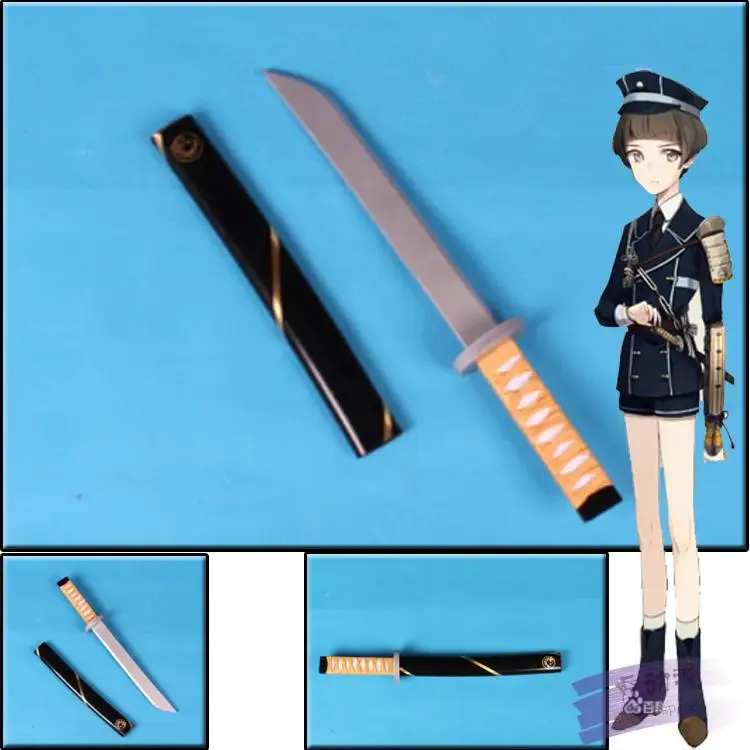 Онлайн-игра S0550 TOUKEN RANBU HIRANO TOUSHIROU SHOTO короткий меч с черной ножкой 13 8 дюйма | Игрушки