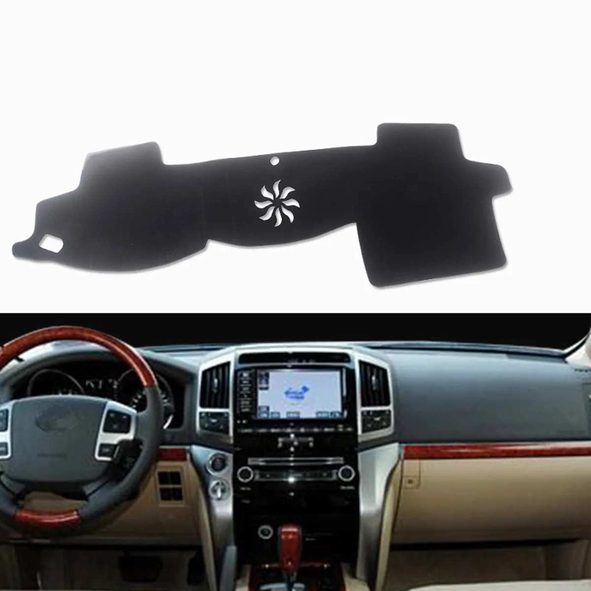 Для Toyota Land Cruiser 200 FJ200 2012 2013 приборной панели автомобиля затенение коврик аксессуары