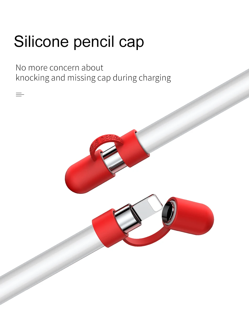 Baseus док-станция держатель для Apple Pencil 2 мягкий силиконовый защитный чехол Крышка для iPad Pro 10,5 12,9 карандаш-Стилус