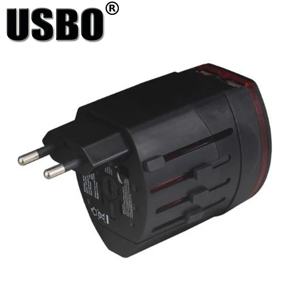 Универсальный адаптер с двумя USB портами 6 А|us adaptor|power adaptoruniversal plug adapter |